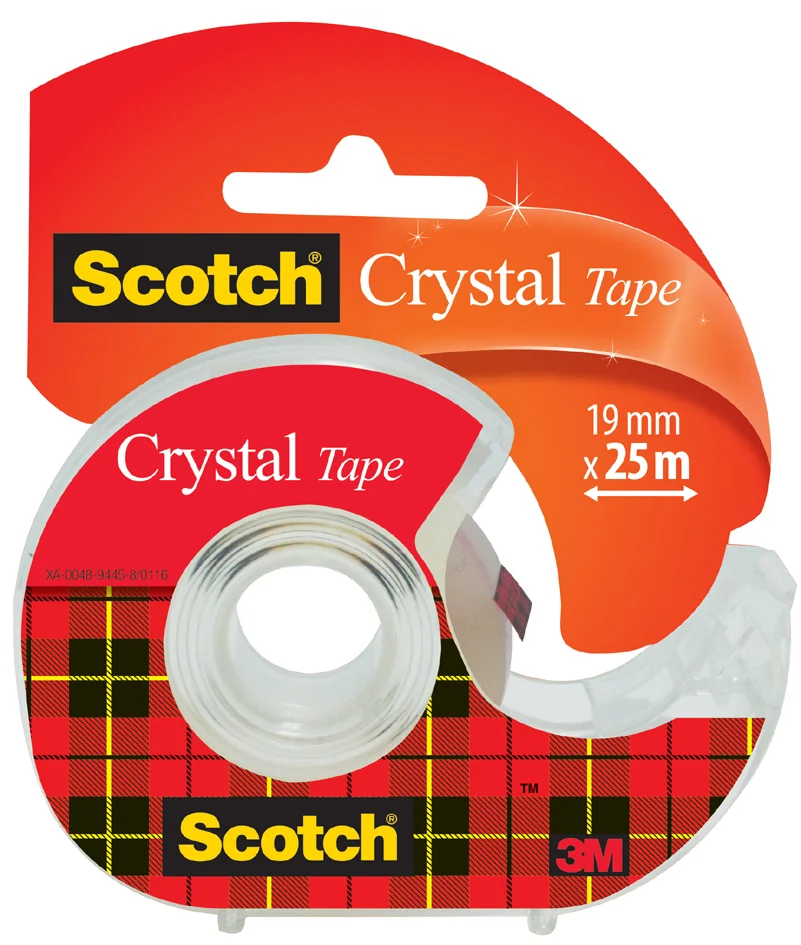 Scotch Ruban adhésif Crystal Clear 600, dévidoir incl.