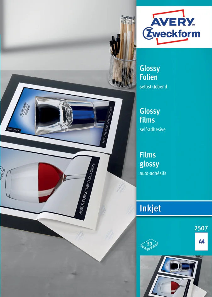 AVERY Zweckform Films pour imprimantes à jet d'encre, A4
