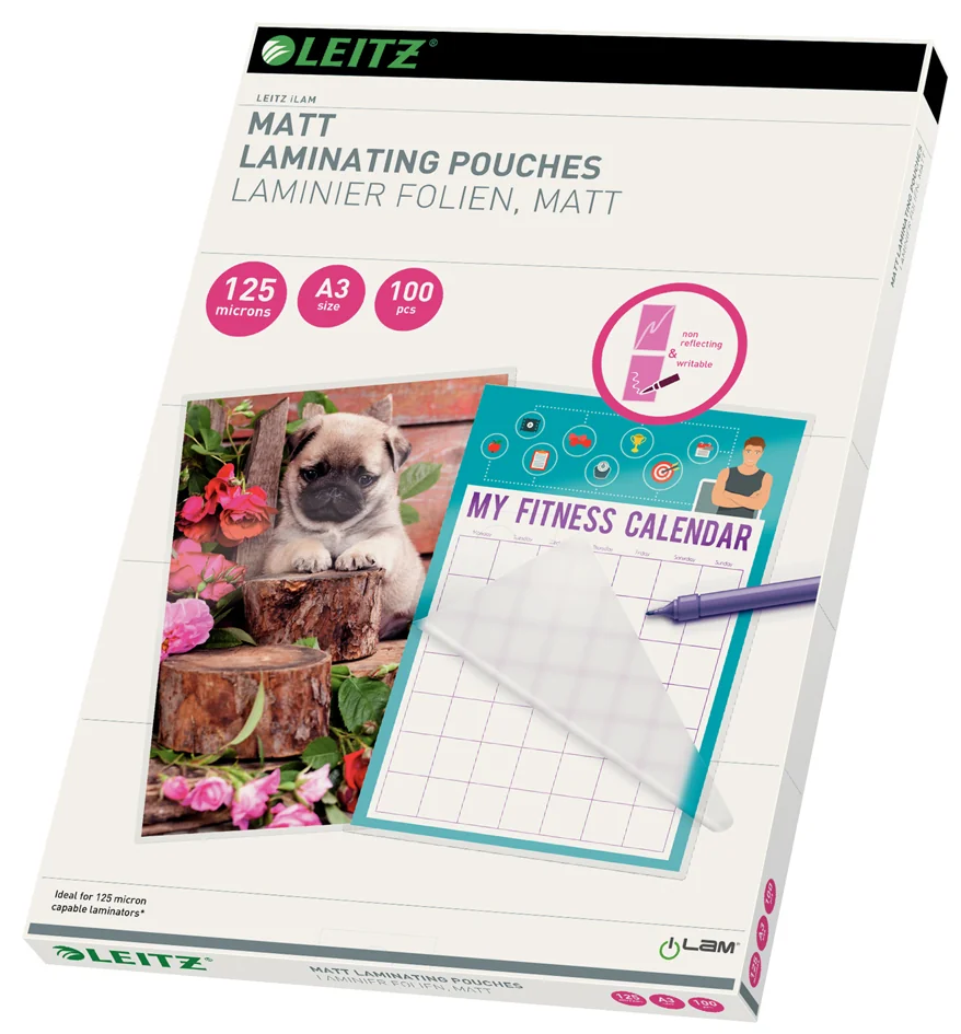 LEITZ Pochette de plastification, A4, mat, 250 microns