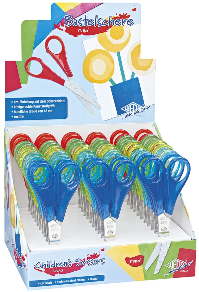 WEDO Ciseaux de bricolage, pointu, longueur: 130 mm