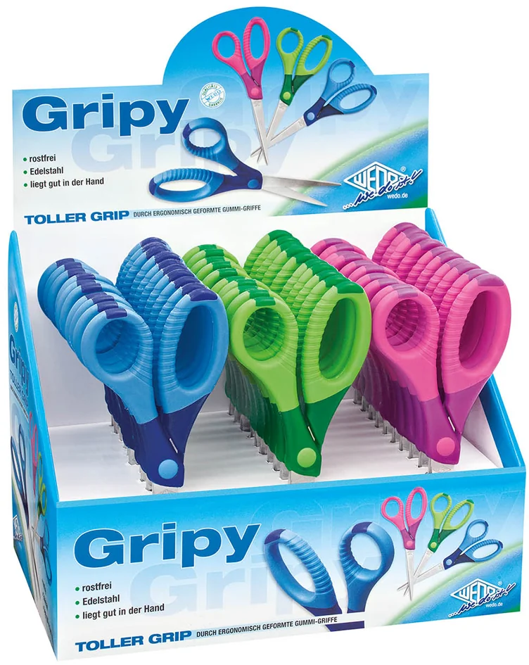 WEDO Ciseaux de bricolage Gripy, pointu, longueur: 130 mm