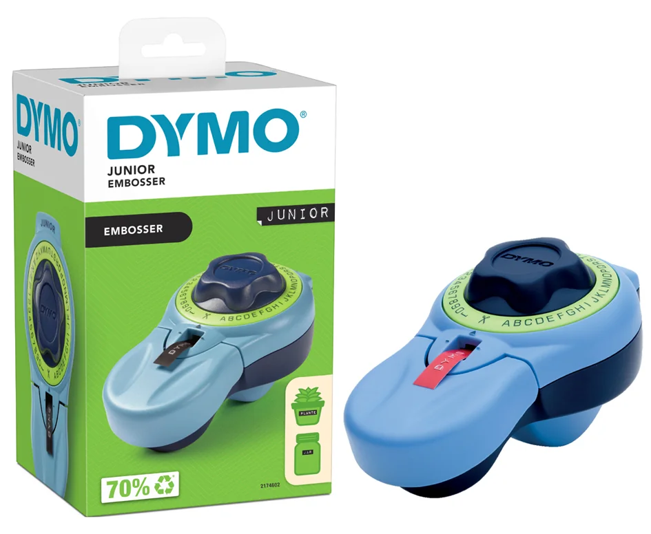 DYMO Ruban d'estampage 3D, 9 mm x 3 m, rouge