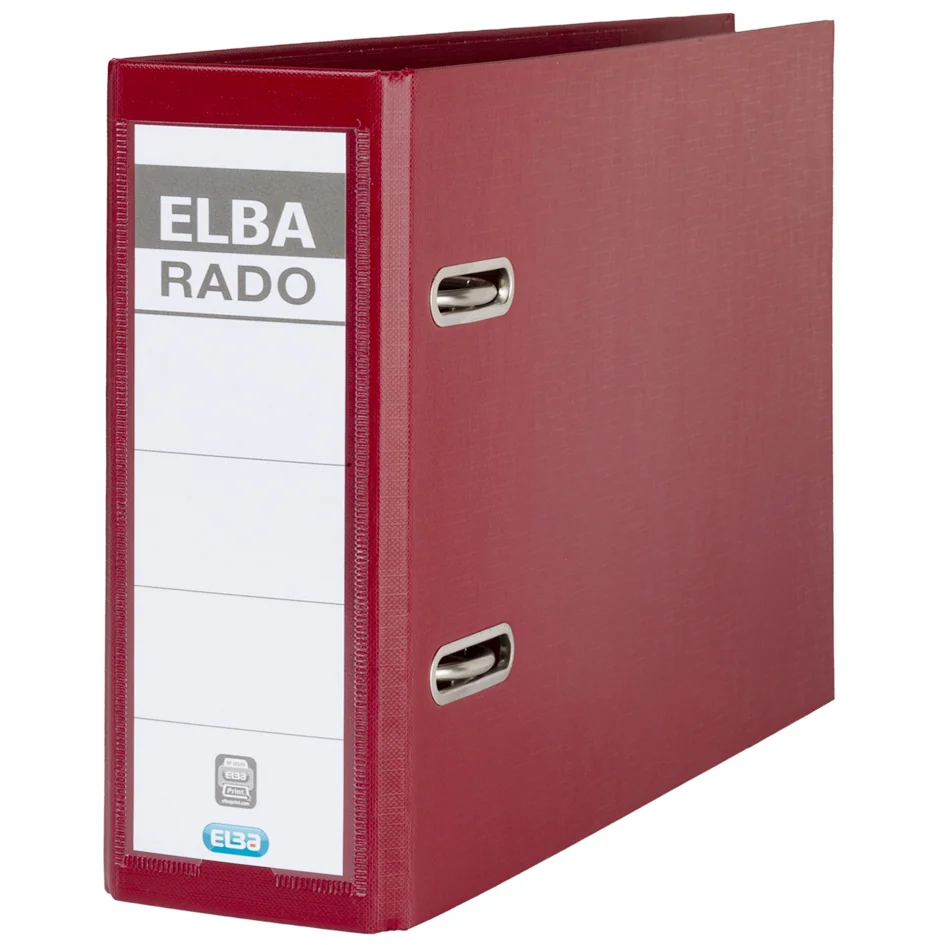 ELBA classeur rado plast, format A5 haut, dos: 75 mm, rouge