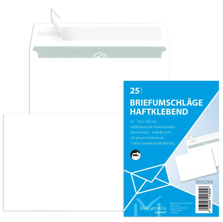 MAILmedia enveloppe Offset, long format, blanc