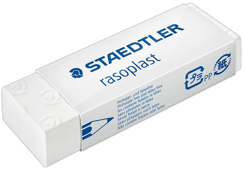 STAEDTLER Gomme plastique rasoplast 526 B30, blanc Grand Paris Fournitures STAEDTLER Gomme plastique rasoplast 526 B30, blanc – Image 4