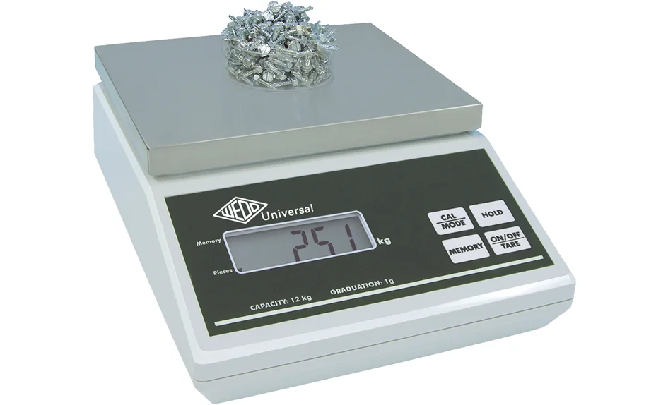 WEDO Pèse-paquets universel, capacité de charge, 12 kg