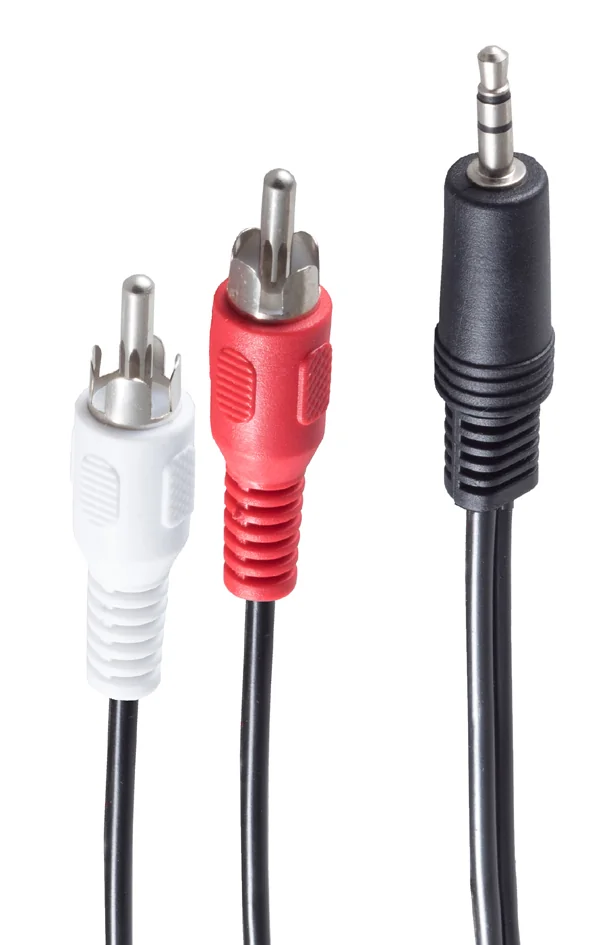 shiverpeaks BASIC-S Câble audio, 2 x cinch mâle - jack