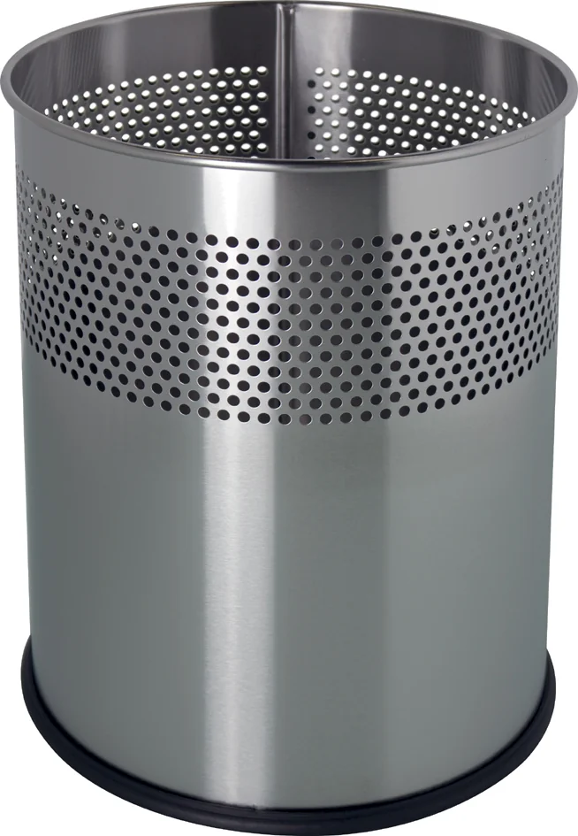 helit Corbeille à papier 'the dot', 15 L, argent