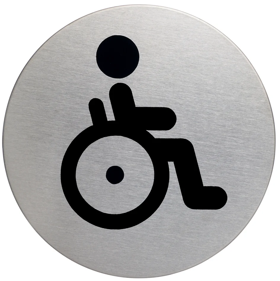 DURABLE Pictogramme 'WC Femmes & Hommes', diamètre: 83 mm Grand Paris Fournitures DURABLE Pictogramme 'WC Femmes & Hommes', diamètre: 83 mm – Image 3