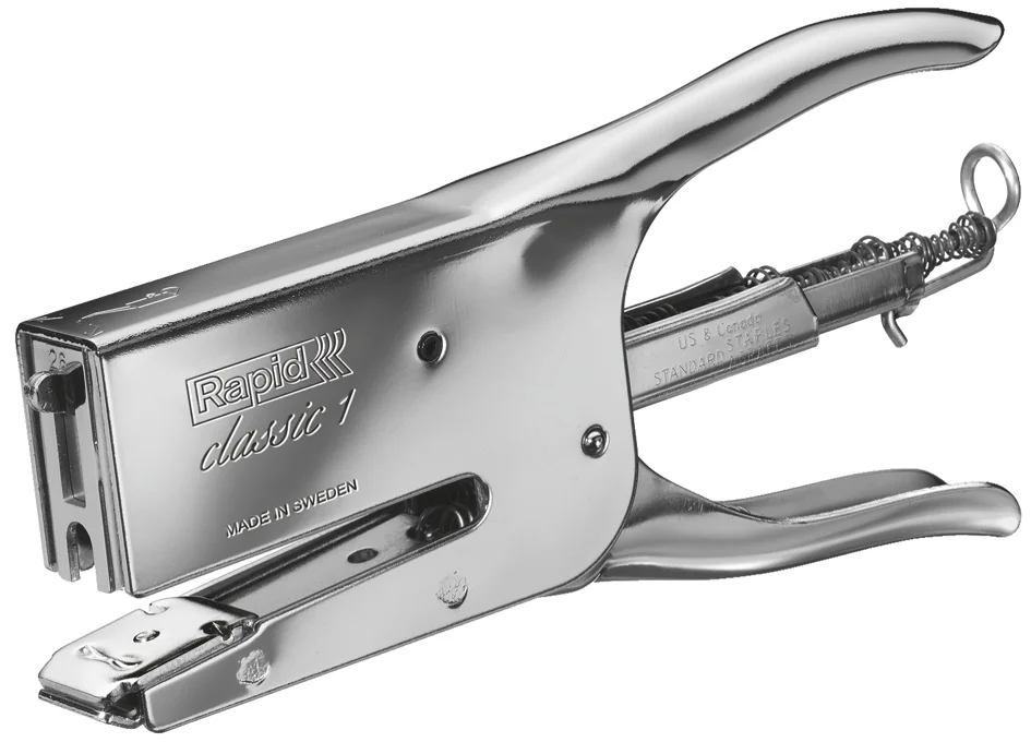 Rapid Pince agrafeuse Classic K1, chromé