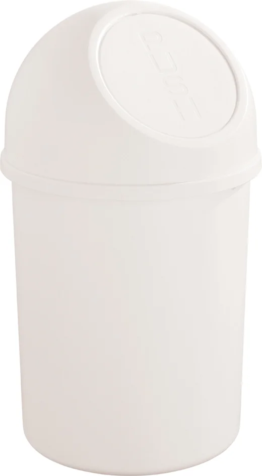 helit Poubelle "the flip", 6 litres, blanc