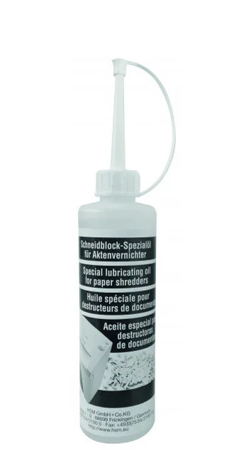 HSM Huile spéciale pour destructeur de documents, 250 ml