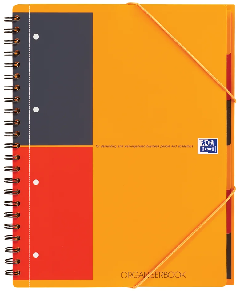 Oxford International Cahier 'ORGANISERBOOK', A4+, ligné