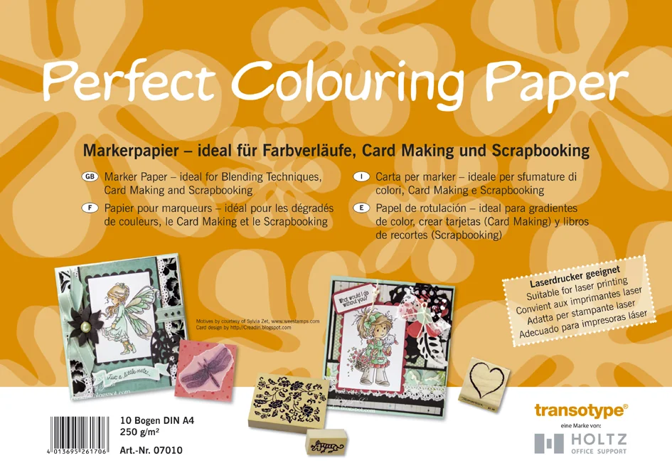 transotype Papier A3 pour marqueurs, 250 g/m2, 10 feuilles