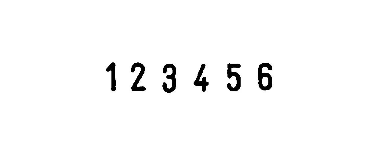 COLOP Tampon numéroteur Mini Dateur S126, 6 positions