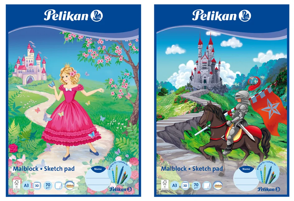 Pelikan Bloc à dessin MC 4/100, A4, 70 g/m2, 100 feuilles