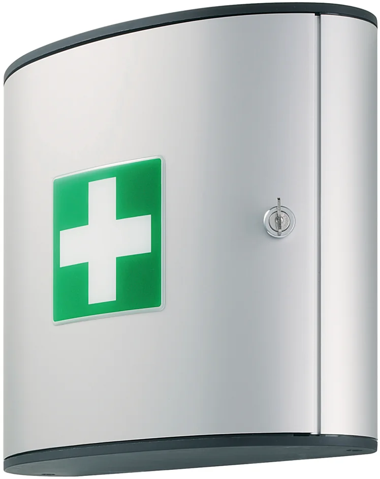 DURABLE FIRST AID SET L, armoire à pharmacie design, argent Grand Paris Fournitures DURABLE FIRST AID SET L, armoire à pharmacie design, argent