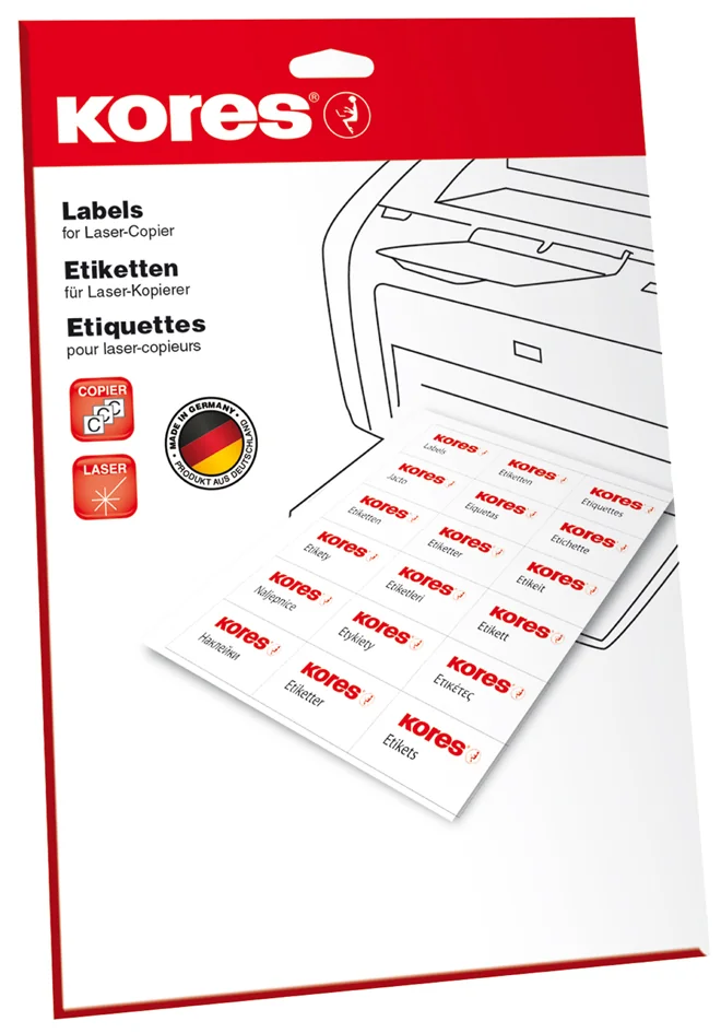 Kores Etiquette universelle, 210 x 148 mm, blanc