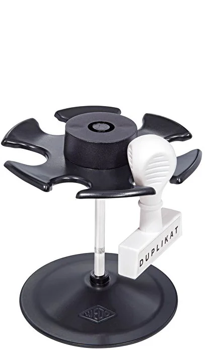WEDO Porte-timbres, pour 6 timbres, rond, noir