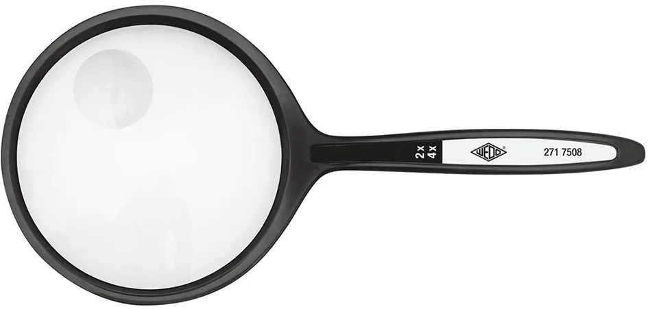 WEDO Loupe avec manche, ronde, diamètre: 63 mm