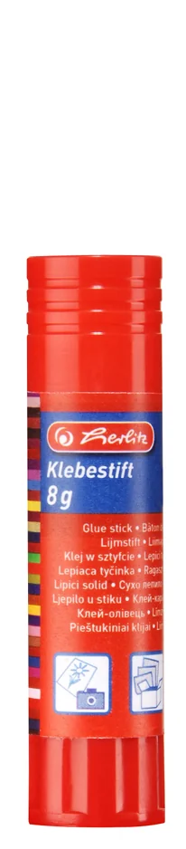 herlitz Bâton de colle, 8 g, sans solvant, incolore