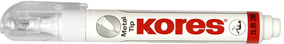 Kores Stylo correcteur 'Metal Tip', blanc, contenu: 10 g