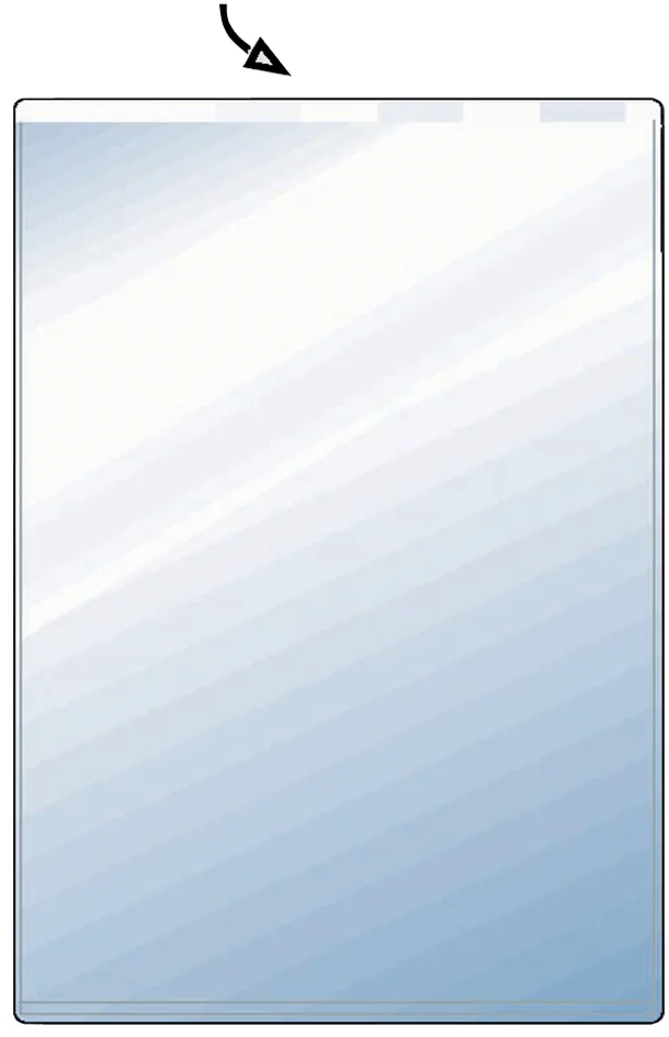 HETZEL Etui de poche, PVC, simple, 0,17 mm, format: A8