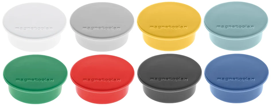 magnetoplan Discofix aimant rond 'color', jaune