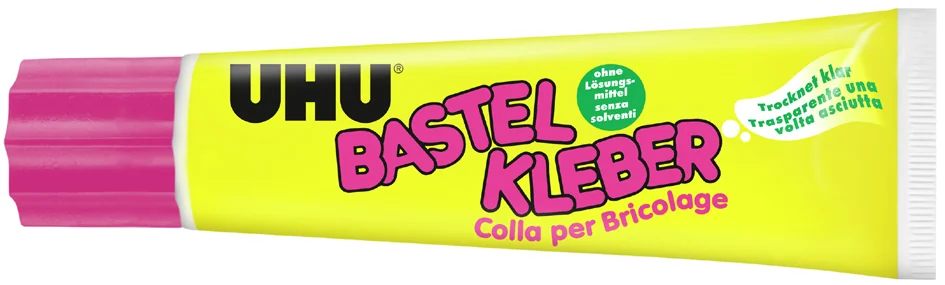 UHU Colle pour loisirs créatifs, sans solvant, tube de 90 g