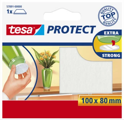 tesa Protect Patin en feutrine, 100 x 80 mm, marron
