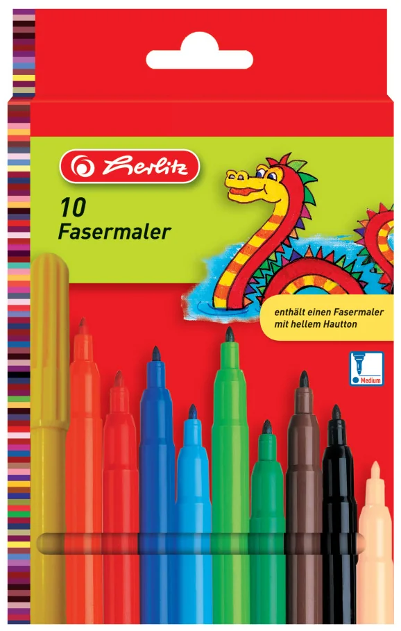 herlitz Feutre, étui en carton de 20