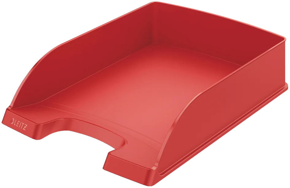 LEITZ Corbeille à courrier Plus Standard, A4, rouge Grand Paris Fournitures LEITZ Corbeille à courrier Plus Standard, A4, rouge – Image 3