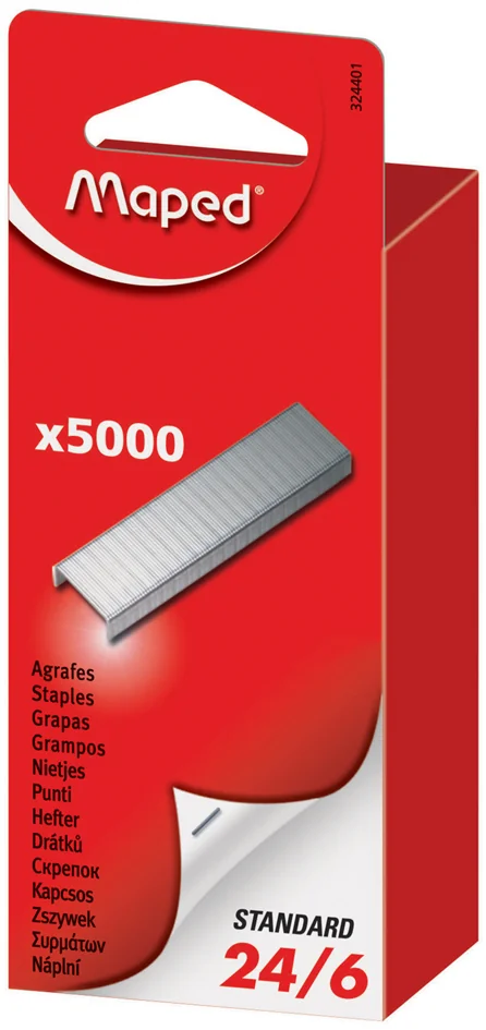 Maped Agrafes BB 8/4, grand paquet, cuivré