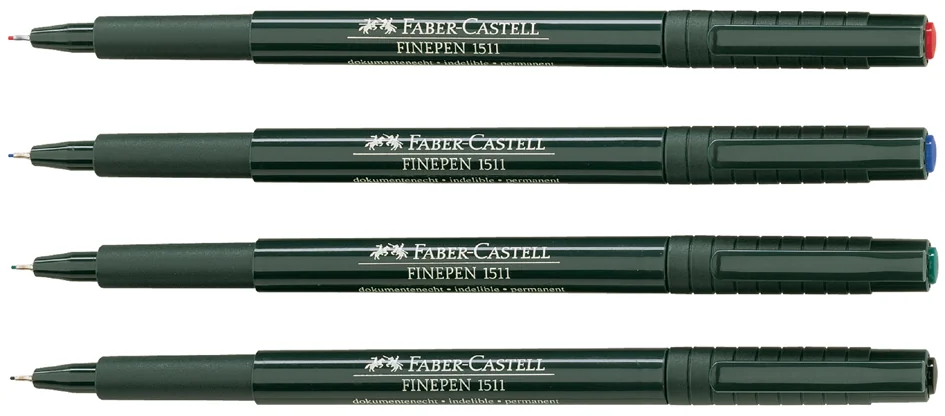FABER-CASTELL Stylo feutre extra-fin FINEPEN 1511, vert