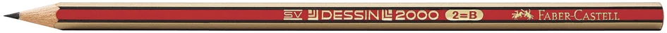 FABER-CASTELL Crayon DESSIN 2000, degré de dureté: HB
