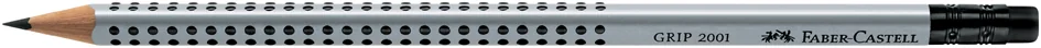 FABER-CASTELL Crayon GRIP 2001 avec gomme, degré dureté: HB