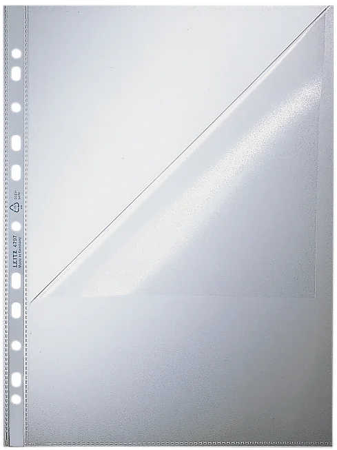 LEITZ Pochette perforée, A4, en PP, grainé, 0,12 mm, Grand Paris Fournitures LEITZ Pochette perforée, A4, en PP, grainé, 0,12 mm, – Image 4