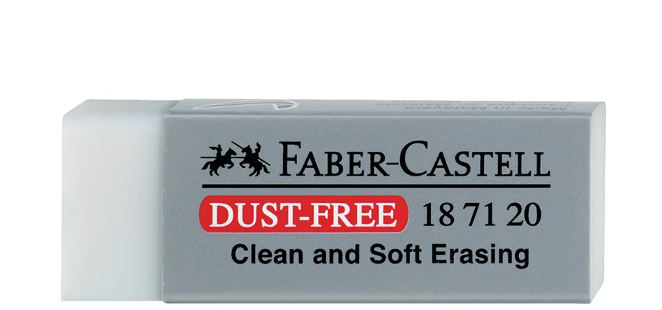 FABER-CASTELL Gomme en plastique DUST-FREE, blanc