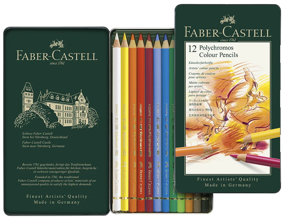 Coffret De 24 Craies Triangulaires Faber-Castell – Pour Maternelle Et école