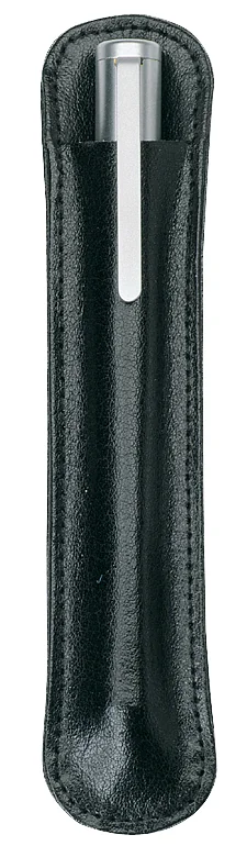 Alassio Etui pour stylo, pour 3 stylos, noir, cuir véritable