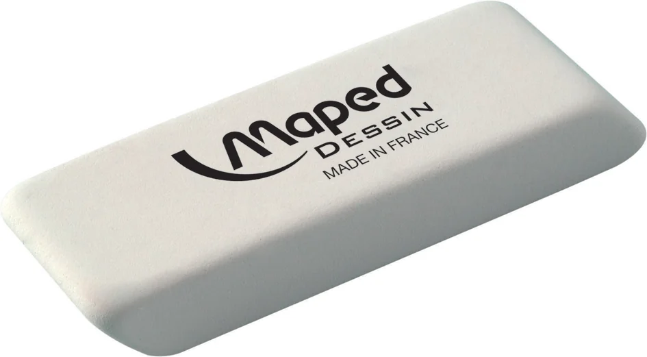 Maped Gomme en caoutchouc Dessin, moyen, blanc