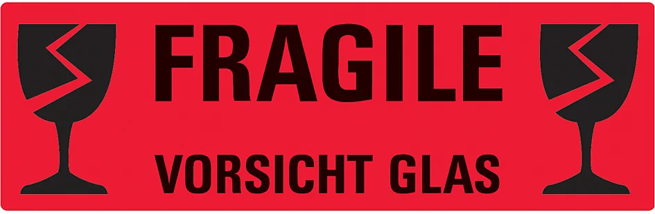 AVERY Zweckform étiquette de signalisation 'Vorsicht Glas',