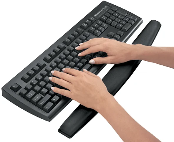 Fellowes Repose-poignet pour clavier Memory Foam, noir