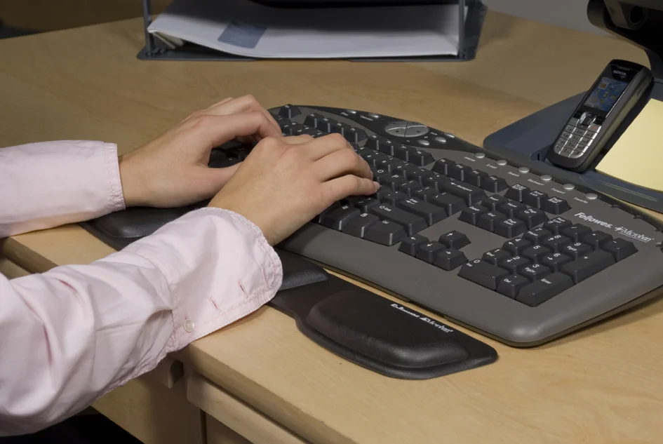 Fellowes Repose-poignet pour clavier Health-V, vêtu de Lycra