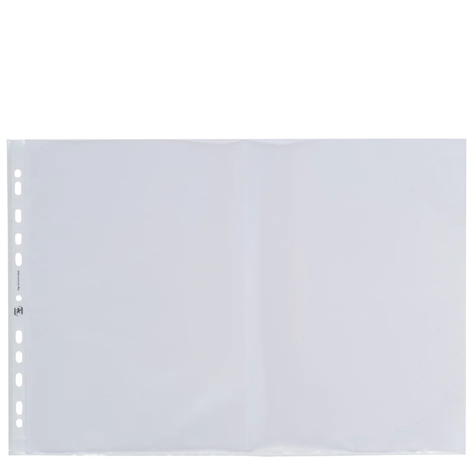 Oxford Pochette perforée, format A3 portrait, PP, 0,09 mm Grand Paris Fournitures Oxford Pochette perforée, format A3 portrait, PP, 0,09 mm – Image 2