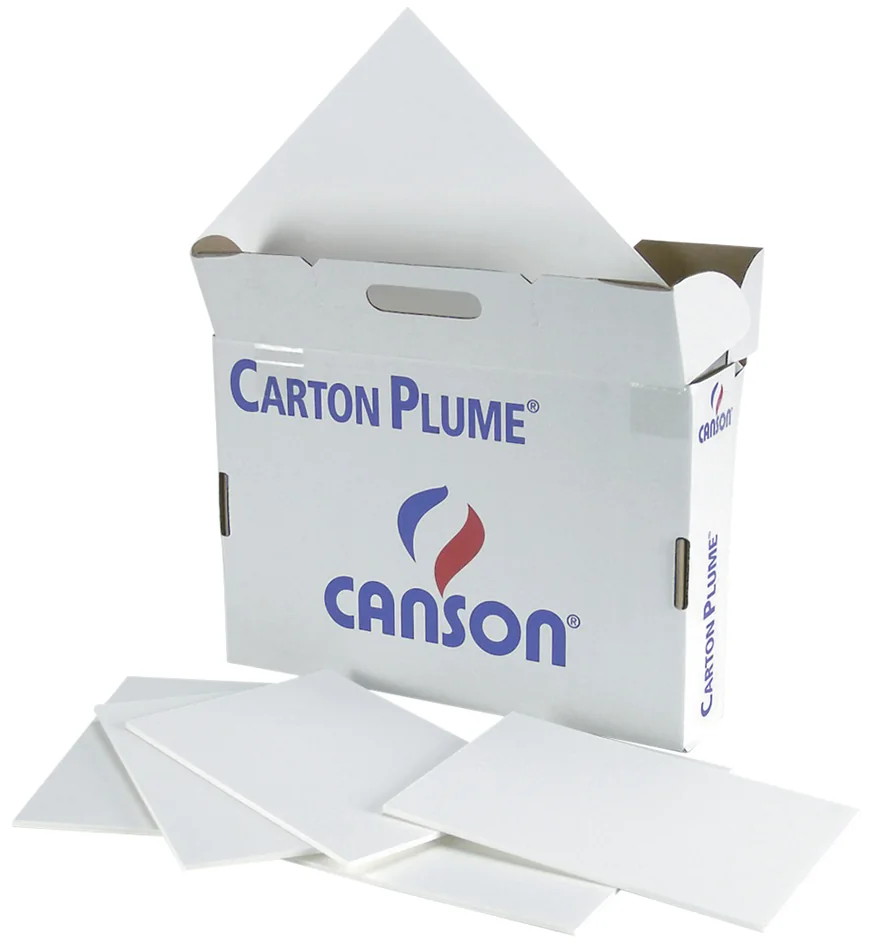 CANSON Carton plume, A3, épaisseur: 5 mm, blanc