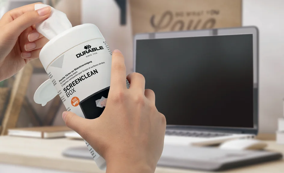 DURABLE Lingette nettoyante pour écran SCREENCLEAN BOX