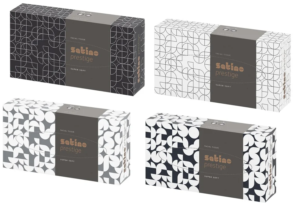 satino by wepa Mouchoirs Prestige, 2 couches, extra blanc