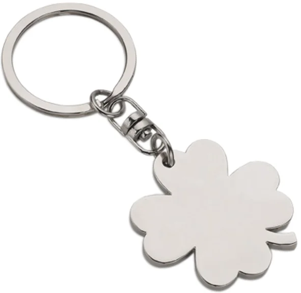 WEDO Porte-clés trèfle à 4 feuilles, en métal