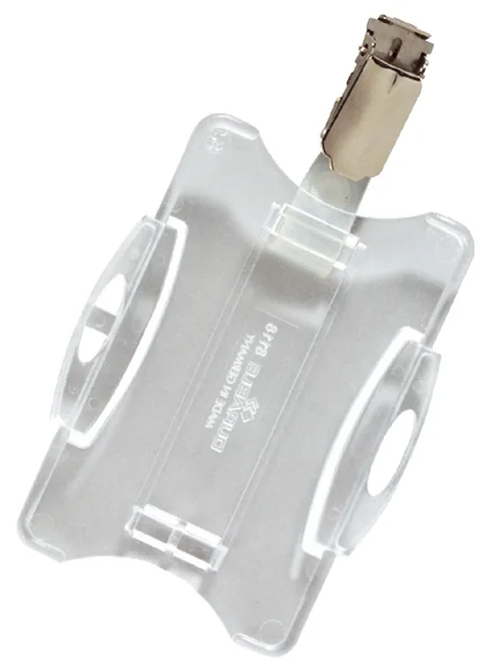 DURABLE Porte-badge, avec clip, 54 x 90 mm, transparent